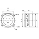 FRS 8 M - 8 Ohm - 8 cm (3,3") HiFi teljes hangsugárzó