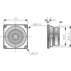   FRWS 5 - 4 Ohm - 5 cm (2") teljes tartományú hangszóró
