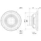 W170 - 8 Ohm 17 cm-es (6,5") HiFi mélynyomó