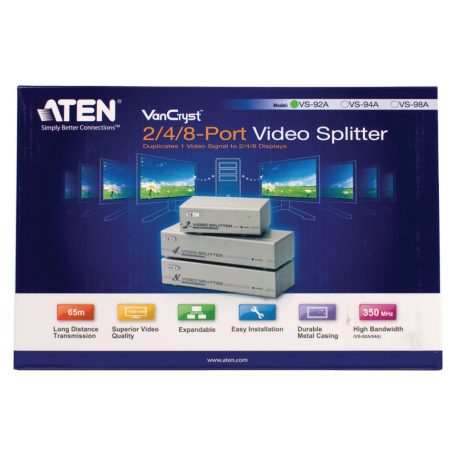 2-Port VGA Elosztó Bronz