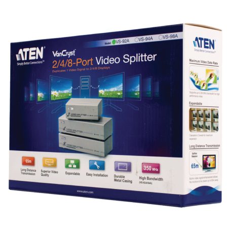 2-Port VGA Elosztó Bronz