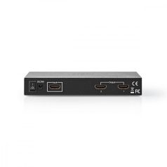   HDMI ™ Splitter | 2-Port port(s) | HDMI™ Bemenet | 2x HDMI™ Kimenet | 4K@30Hz | 3.4 Gbps | Fém | Antracit