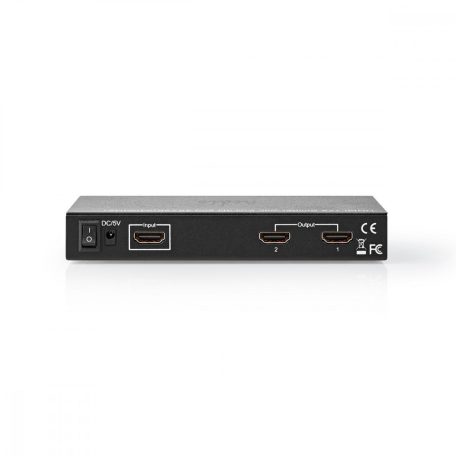 HDMI ™ Splitter | 2-Port port(s) | HDMI™ Bemenet | 2x HDMI™ Kimenet | 4K@30Hz | 3.4 Gbps | Fém | Antracit