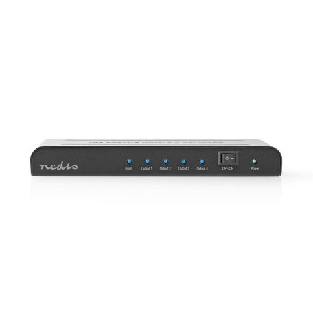 HDMI ™ Splitter | 4-Port port(s) | HDMI™ Bemenet | 4x HDMI™ Kimenet | 4K@60Hz | 18 Gbps | Fém | Antracit