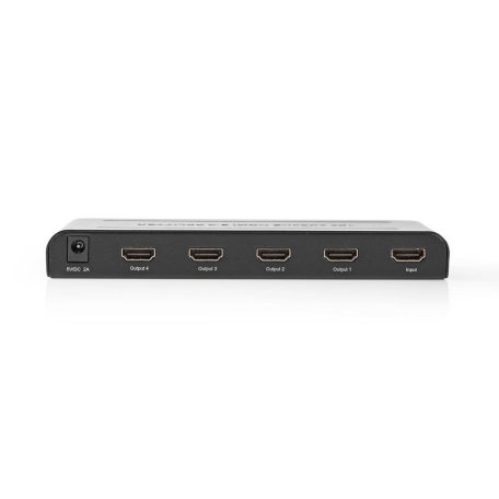 HDMI ™ Splitter | 4-Port port(s) | HDMI™ Bemenet | 4x HDMI™ Kimenet | 4K@60Hz | 18 Gbps | Fém | Antracit