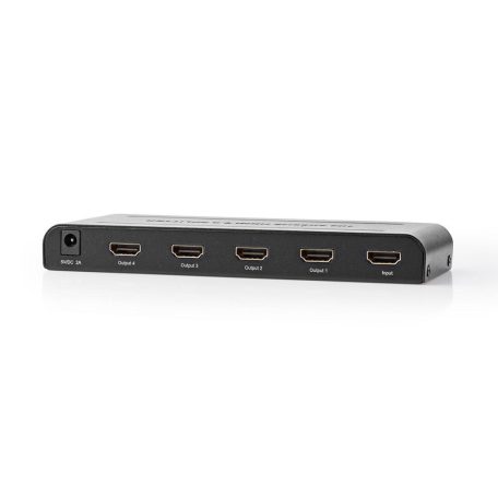 HDMI ™ Splitter | 4-Port port(s) | HDMI™ Bemenet | 4x HDMI™ Kimenet | 4K@60Hz | 18 Gbps | Fém | Antracit