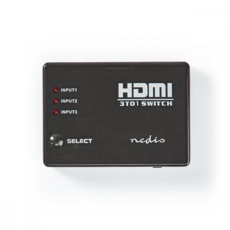 HDMI ™ Switch | 3-Port port(s) | 3x HDMI™ Bemenet | 1x HDMI™ Kimenet | 1080p | 3.4 Gbps | ABS | Fekete