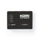 HDMI ™ Switch | 5-Port port(s) | 5x HDMI™ Bemenet | 1x HDMI™ Kimenet | 1080p | 3.4 Gbps | ABS | Fekete