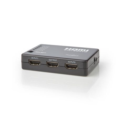 HDMI ™ Switch | 5-Port port(s) | 5x HDMI™ Bemenet | 1x HDMI™ Kimenet | 1080p | 3.4 Gbps | ABS | Fekete