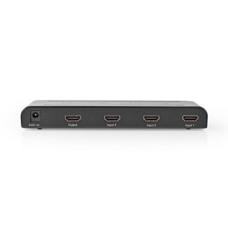 HDMI ™ Switch | 3-Port port(s) | 3x HDMI™ Bemenet | 1x HDMI™ Kimenet | 4K@60Hz | 18 Gbps | Távvezérelt | Fém | Antracit
