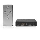 HDMI ™ Switch | 3-Port port(s) | 3x HDMI™ Bemenet | HDMI™ Kimenet | 8K@60Hz | 45 Gbps | Távvezérelt | Alumínium | Antracit