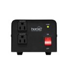 HOME VTF200VA feszültségátalakító, max.200VA, 230V/110V transzformátor, dupla 110V kimeneti aljzat két készülékhez, hordozható