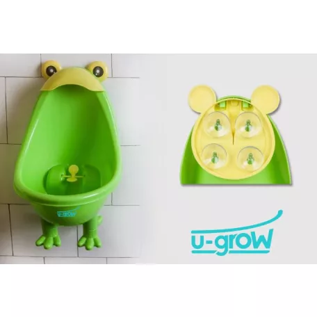 Bewello U-Grow Gyerek Piszoár Fiúknak, Zöld béka bili álló és falra is szerelhető 2 az 1 ben