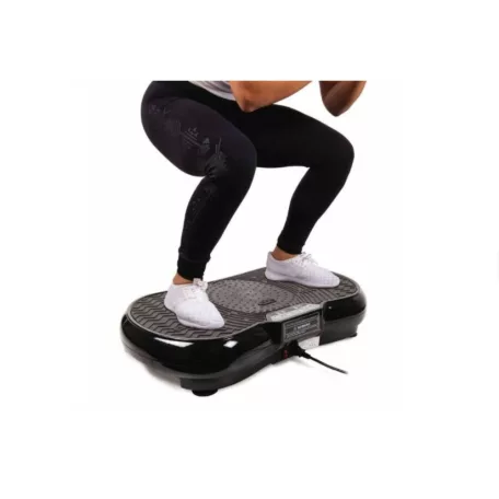 Bewello Flabelos mozgásterápiás alakformáló Vibrációs tréner - fekete fekete ultravékony vibrotréner Bluetooth vibrációs edzőpad gumikötéllel távirányítóval erősített kiadás bluetooth