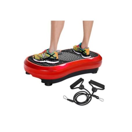 Bewello Flabelos mozgásterápiás alakformáló Vibrációs tréner - piros ultravékony vibrotréner Bluetooth vibrációs edzőpad gumikötéllel távirányítóval erősített kiadás bluetooth