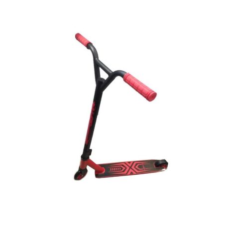 STUNT freestyle roller ügyességi roller fekete-kék-zöld-piros masszív kivitel atrakciók bemutatására 3 csavaros bilincs black limited edition W1063