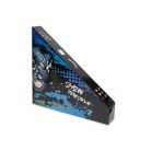 STUNT freestyle roller ügyességi roller fekete-kék-zöld-piros masszív kivitel atrakciók bemutatására 3 csavaros bilincs black limited edition W1063