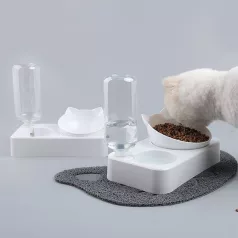   Automata itató, etetőtállal - 500 ml - 24,5 x 23,5 x 12,5 cm