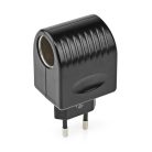Hálózati aljzat adapter | Euro / C típus (CEE 7/16) | 100 - 240 V AC 50/60 Hz | 12 V DC | 6 W | Hálózati Áramellátás | 0.3 A | Fekete | Műanyag