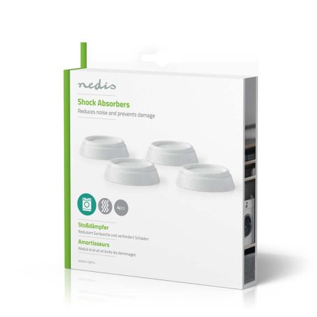 Rezgéscsillapító | Megfelelő: Egyetemes | 4 db | Fehér | Műanyag