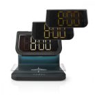 Alarm clock wireless charger | Qi szabványú | 5 / 7.5 / 10 W | USB-A Aljzat | Éjszakai Fény | 2 Riasztási Idők | Szundi funkció