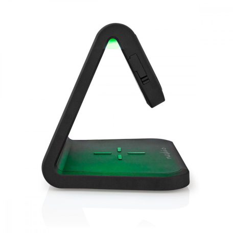 Alarm clock wireless charger | Qi szabványú | 5 / 7.5 / 10 W | USB-A Aljzat | Éjszakai Fény | 2 Riasztási Idők | Szundi funkció
