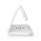 Alarm clock wireless charger | Qi szabványú | 5 / 7.5 / 10 W | USB-A Aljzat | Éjszakai Fény | 2 Riasztási Idők | Szundi funkció