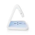 Alarm clock wireless charger | Qi szabványú | 5 / 7.5 / 10 W | USB-A Aljzat | Éjszakai Fény | 2 Riasztási Idők | Szundi funkció