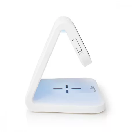 Alarm clock wireless charger | Qi szabványú | 5 / 7.5 / 10 W | USB-A Aljzat | Éjszakai Fény | 2 Riasztási Idők | Szundi funkció