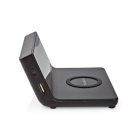 Alarm clock wireless charger | Qi szabványú | 5 / 7.5 / 10 / 15 W | USB-A Dugasz | 2 Riasztási Idők | Szundi funkció