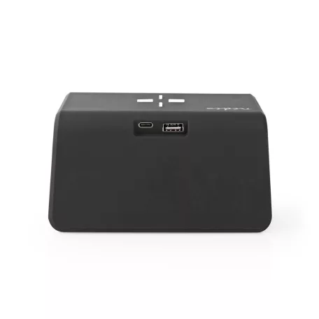 Alarm clock wireless charger | Qi szabványú | 5 / 7.5 / 10 / 15 W | USB-A Dugasz | Éjszakai Fény | 2 Riasztási Idők | Szundi funkció