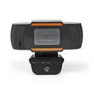 Webkamera | Full HD@30fps | Rögzített Fókusz | Beépített Mikrofon | Fekete