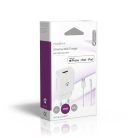 Fali Töltő | 12 W | Gyors töltés funkció | 1x 2.4 A A | Kimenő csatlakozók száma: 1 | USB-A | Lightning 8-tűs (Lengő) Kábel | 1.00 m | Single Voltage Output