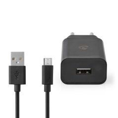   Fali Töltő | 12 W | Gyors töltés funkció | 1x 2.1 A A | Kimenő csatlakozók száma: 1 | USB-A | Micro USB (Lengő) Kábel | 1.00 m | Single Voltage Output