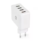 Fali Töltő | 24 W | Gyors töltés funkció | 4x 2.4 A | Kimenő csatlakozók száma: 4 | 4x USB-A | Nincs Kábel Mellékelve | Single Voltage Output