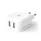 Fali Töltő | 24 W | Gyors töltés funkció | 2x 2.4 A A | Kimenő csatlakozók száma: 2 | 2x USB-A | Nincs Kábel Mellékelve | Single Voltage Output