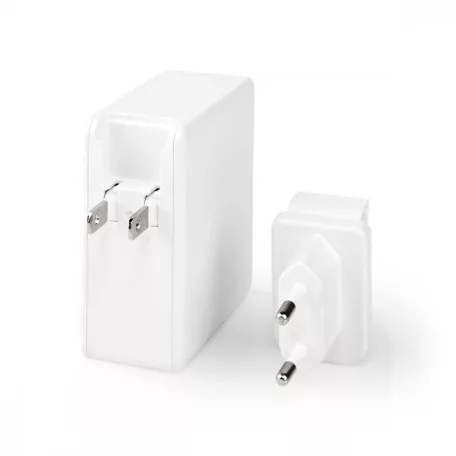 Fali Töltő | 65 W | Gyors töltés funkció | 3.0 / 3.25 A A | Kimenő csatlakozók száma: 1 | USB-C™ | USB Type-C™ (Lengő) Kábel | 3.00 m | Automatikus Feszültség Kiválasztás