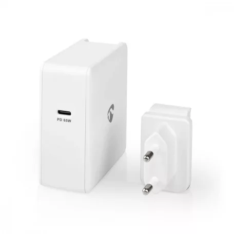 Fali Töltő | 65 W | Gyors töltés funkció | 3.0 / 3.25 A A | Kimenő csatlakozók száma: 1 | USB-C™ | USB Type-C™ (Lengő) Kábel | 3.00 m | Automatikus Feszültség Kiválasztás