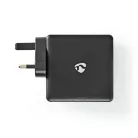 Fali Töltő | 65 W | Gyors töltés funkció | 1.5 / 2.0 / 3.0 / 3.25 A A | Kimenő csatlakozók száma: 2 | 2x USB-C™ | Automatikus Feszültség Kiválasztás