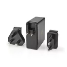 Fali Töltő | 65 W | Gyors töltés funkció | 1.5 / 2.0 / 3.0 / 3.25 A A | Kimenő csatlakozók száma: 2 | 2x USB-C™ | Automatikus Feszültség Kiválasztás