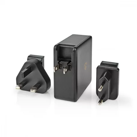 Fali Töltő | 65 W | Gyors töltés funkció | 1.5 / 2.0 / 3.0 / 3.25 A A | Kimenő csatlakozók száma: 2 | 2x USB-C™ | Automatikus Feszültség Kiválasztás