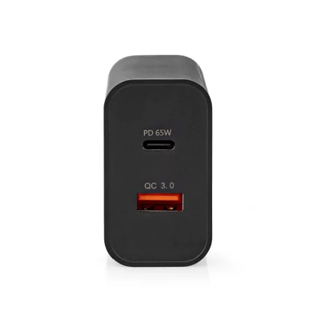 Fali Töltő | 65 W | Gyors töltés funkció | 2.0 / 2.25 A / 3.25 A A | Kimenő csatlakozók száma: 2 | USB-A / USB-C™ | Automatikus Feszültség Kiválasztás