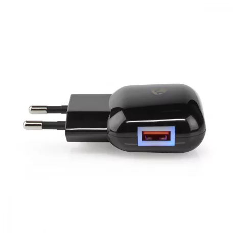 Fali Töltő | 18 W | Gyors töltés funkció | 1x 3.0 A | Kimenő csatlakozók száma: 1 | USB-A | Nincs Kábel Mellékelve | Automatikus Feszültség Kiválasztás