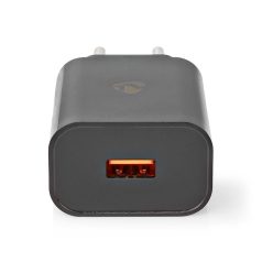   Fali Töltő | 18 W | Gyors töltés funkció | 1.5 / 2.0 / 3.0 A | Kimenő csatlakozók száma: 1 | USB-A | Nincs Kábel Mellékelve | Automatikus Feszültség Kiválasztás