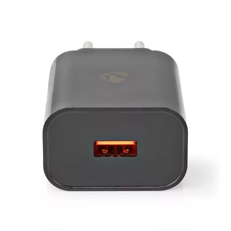 Fali Töltő | 18 W | Gyors töltés funkció | 1.5 / 2.0 / 3.0 A | Kimenő csatlakozók száma: 1 | USB-A | Nincs Kábel Mellékelve | Automatikus Feszültség Kiválasztás