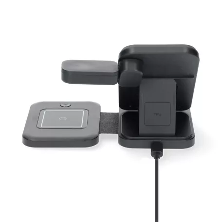 Vezeték nélküli töltő | 3-in-1 | 15 W | Használatot jelző LED | Kábelt tartalmaz | USB-A / USB-C™ | 1.00 m