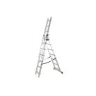 WERNER AXIAL  kitolható alumínium létra 4,4m-es 3 részes 3x7 univerzális kitolható munkamagasság 5,5m összecsukva 2,15m