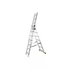   WERNER AXIAL  kitolható alumínium létra 4,4m-es 3 részes 3x7 univerzális kitolható munkamagasság 5,5m összecsukva 2,15m