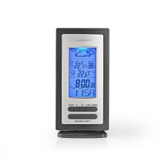   Meteorológiai állomás | Bel- és Kültéri | Vezeték nélküli időjárás érzékelőt tartalmaz | Időjárás előrejelzés | Idő kijelzővel | LCD Kijelző | Ébresztő funkcióval