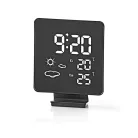 Meteorológiai állomás | Bel- és Kültéri | Vezeték nélküli időjárás érzékelőt tartalmaz | Időjárás előrejelzés | Idő kijelzővel | Digitális | Ébresztő funkcióval